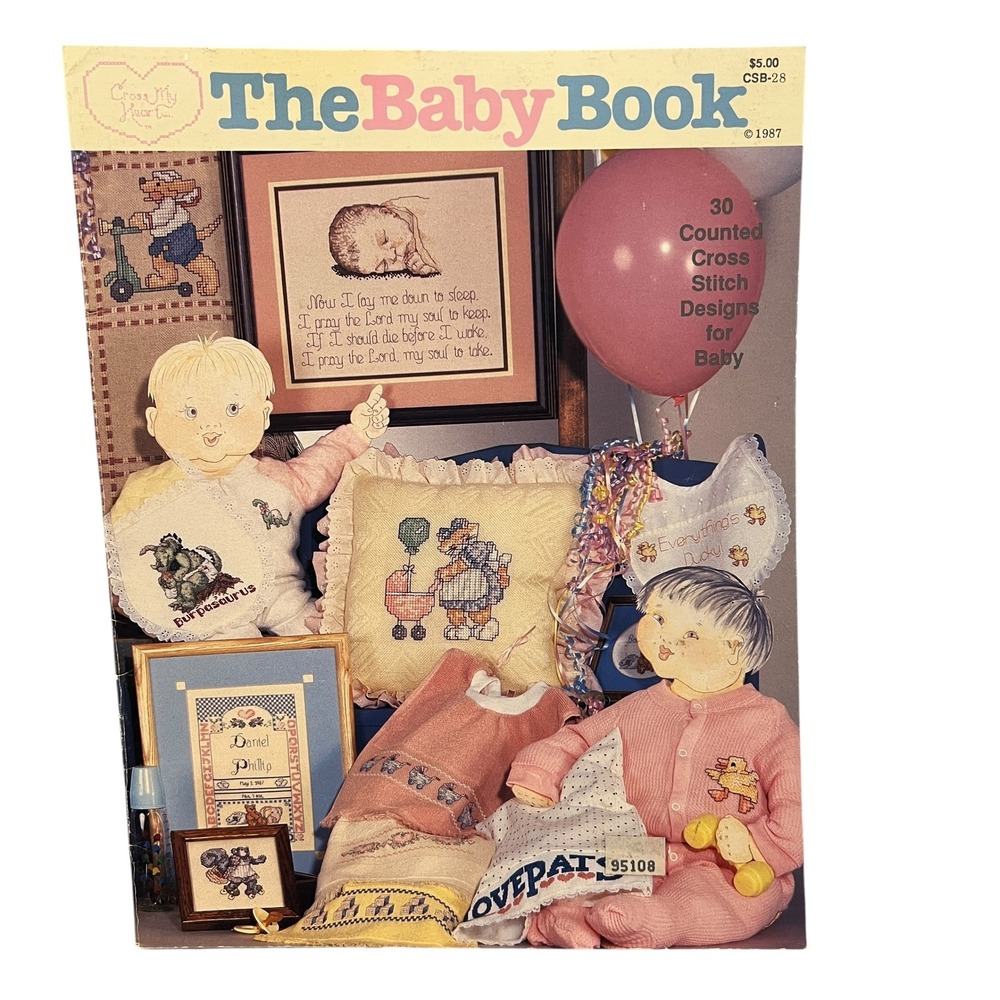 Jeanette Crews Designs The Baby Book 30‎ Cross Stitch Patterns for Baby 1987